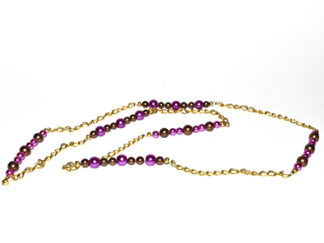 Halsband guldfärgad bruna rosa