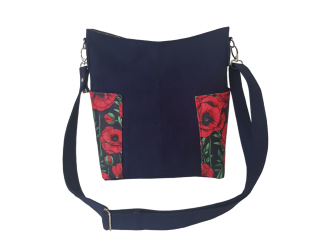 mörkblå crossbodyväska